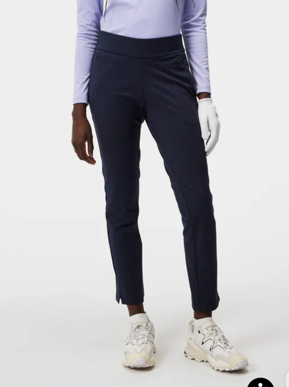 J. Lindeberg Womens Lea Pull On Golf Pants JL Navy Size 31 NWT Lightweight Comfy